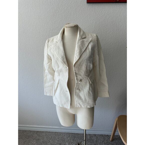 Valentino Women's White Blazer Jacket - Picture 1 of 6